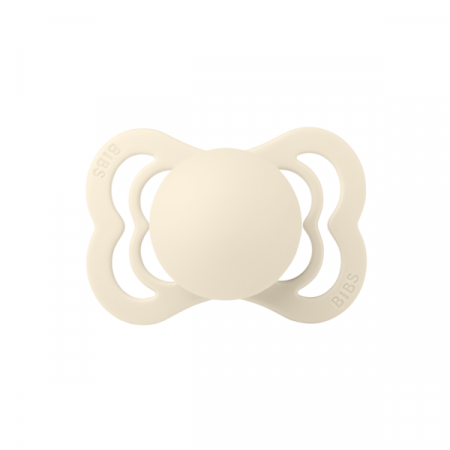 Imbracaminte si Accesorii - BIBS - Suzeta Supreme Latex, tetina simetrica, 0 luni +-Ivory