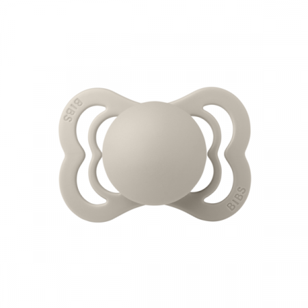 Imbracaminte si Accesorii - BIBS - Suzeta Supreme Latex, tetina simetrica, 0 luni +-Sand