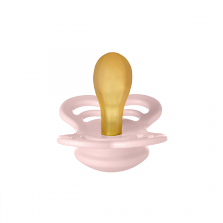 Imbracaminte si Accesorii - BIBS - Suzeta Supreme Latex, tetina simetrica, 6 luni +-Blossom