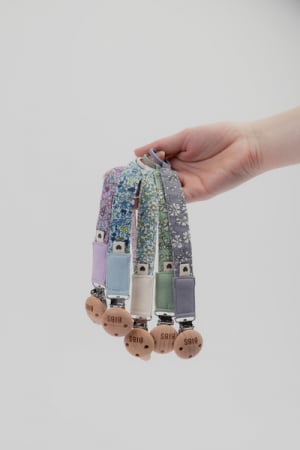 BIBS x LIBERTY - Lantisor clip pentru suzeta, Eloise Blush [2]