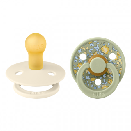Imbracaminte si Accesorii - BIBS x LIBERTY - Set 2 suzete Colour Eloise Latex, tetina rotunda, 0 luni+