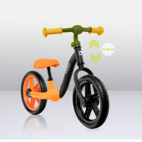 Bicicleta fara pedale, Lionelo, Alex, Usoara, Cu ghidon si sa reglabile, Greutate 3.3 Kg, Cu roti din spuma EVA, 12 inch, Orange [13]