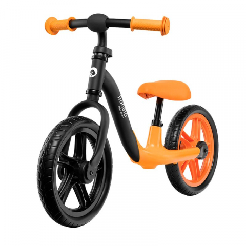 Bicicleta fara pedale, Lionelo, Alex, Usoara, Cu ghidon si sa reglabile, Greutate 3.3 Kg, Cu roti din spuma EVA, 12 inch, Orange [2]