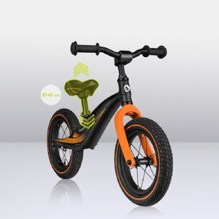 Bicicleta fara pedale, Lionelo, Bart Air, Usoara, Cu roti gonflabile, Cu cadru din magneziu, Cu ghidon si sa reglabile, Greutate 3.8 Kg, 12 inch, Conform cu standardul european de securitate EN71, Neg [18]