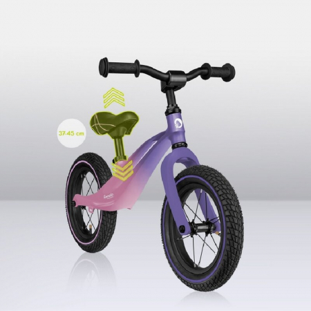 Bicicleta fara pedale, Lionelo, Bart Air, Usoara, Cu roti gonflabile, Cu cadru din magneziu, Cu ghidon si sa reglabile, Greutate 3.8 Kg, 12 inch, Conform cu standardul european de securitate EN71, Pin [19]
