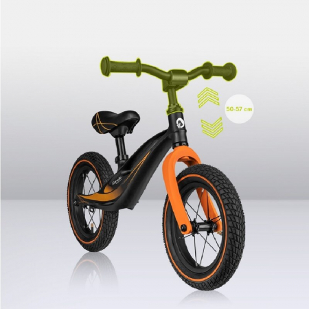 Bicicleta fara pedale, Lionelo, Bart Air, Usoara, Cu roti gonflabile, Cu cadru din magneziu, Cu ghidon si sa reglabile, Greutate 3.8 Kg, 12 inch, Conform cu standardul european de securitate EN71, Neg [14]
