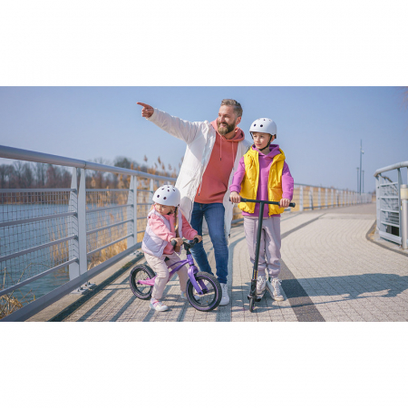 Bicicleta fara pedale, Lionelo, Bart Air, Usoara, Cu roti gonflabile, Cu cadru din magneziu, Cu ghidon si sa reglabile, Greutate 3.8 Kg, 12 inch, Conform cu standardul european de securitate EN71, Pin [14]