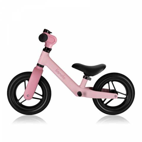 Bicicleta fara pedale, Lionelo, Toni, Cu ghidon si sa reglabile, Ultra usoara, 2.8 Kg, 18 luni+, Sustine 30 kg, Conform cu standardul EN71-1/2/3, Certificata TUV SUD, Roz [4]