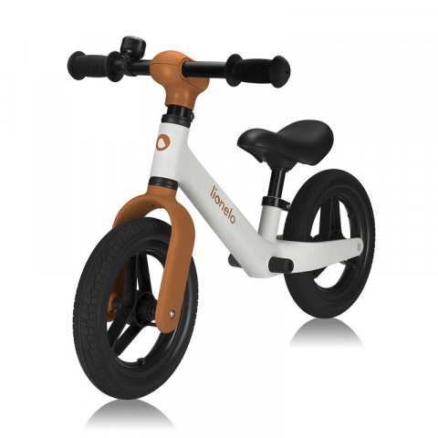 Jucarii si Jocuri - Bicicleta fara pedale, Lionelo, Toni, Cu ghidon si sa reglabile, Ultra usoara, 2.8 Kg, 18 luni+, Sustine 30 kg, Conform cu standardul EN71-1/2/3, Certificata TUV SUD, Bej