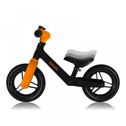 Bicicleta fara pedale, Lionelo, Toni, Cu ghidon si sa reglabile, Ultra usoara, 2.8 Kg, 18 luni+, Sustine 30 kg, Conform cu standardul EN71-1/2/3, Certificata TUV SUD, Portocaliu [9]