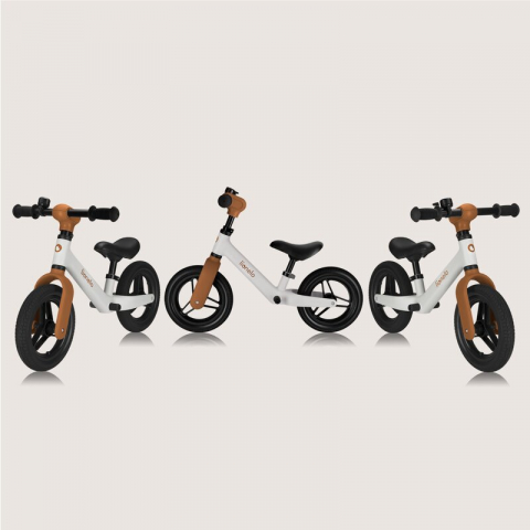 Bicicleta fara pedale, Lionelo, Toni, Cu ghidon si sa reglabile, Ultra usoara, 2.8 Kg, 18 luni+, Sustine 30 kg, Conform cu standardul EN71-1/2/3, Certificata TUV SUD, Bej [17]