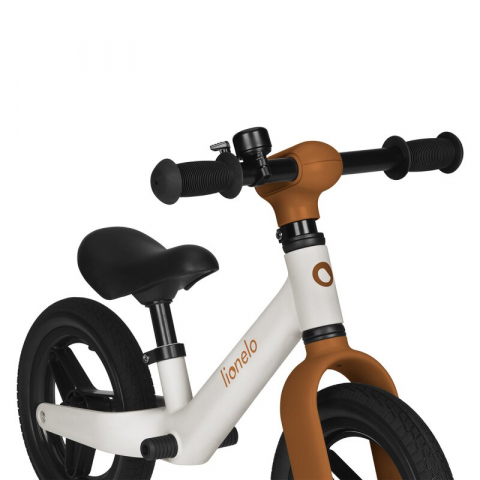 Bicicleta fara pedale, Lionelo, Toni, Cu ghidon si sa reglabile, Ultra usoara, 2.8 Kg, 18 luni+, Sustine 30 kg, Conform cu standardul EN71-1/2/3, Certificata TUV SUD, Bej [8]