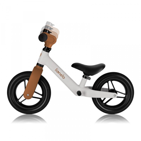 Bicicleta fara pedale, Lionelo, Toni, Cu ghidon si sa reglabile, Ultra usoara, 2.8 Kg, 18 luni+, Sustine 30 kg, Conform cu standardul EN71-1/2/3, Certificata TUV SUD, Bej [10]