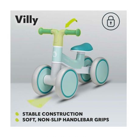 Bicicleta fara pedale, Lionelo, Villy, Cu 4 roti, Din spuma EVA si TPR, Stabila, Manere moi, antiderapante, 12- 36 luni, Sustine pana la 30 kg, Certificata EN 71-1:2014, EN 71-2:2011, EN 71-3:2019, Ve [14]