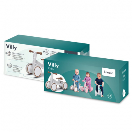 Bicicleta fara pedale, Lionelo, Villy, Cu 4 roti, Din spuma EVA si TPR, Stabila, Manere moi, antiderapante, 12- 36 luni, Sustine pana la 30 kg, Certificata EN 71-1:2014, EN 71-2:2011, EN 71-3:2019, Ve [23]