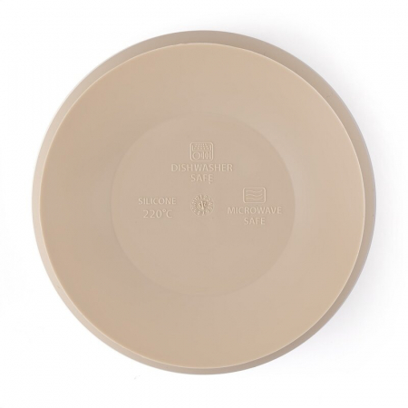 Bol, Petite&Mars, Take&Match, Cu ventuza, Silicon, Fara BPA, 450 ml, 6 luni+, Bej [2]