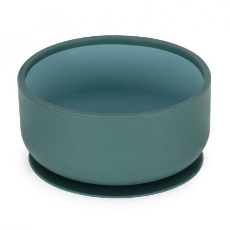 Alaptare si Hranire - Bol, Petite&Mars, Take&Match, Cu ventuza, Silicon, Fara BPA, 450 ml, 6 luni+, Verde