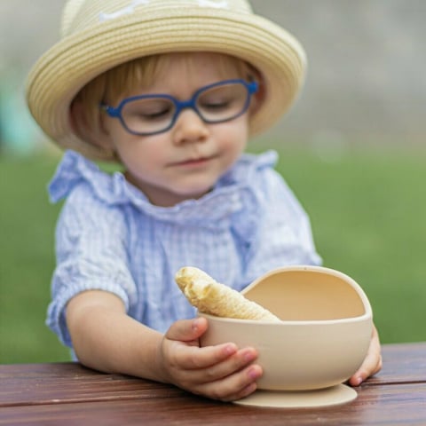 Bol, Petite&Mars, Take&Match, Din silicon, Cu ventuza, Fara BPA, Adecvat pentru masina de spalat vase si microunde, Nu absoarbe mirosuri, 6 luni+, 360 ml, Bitter Cocoa, Maro [3]