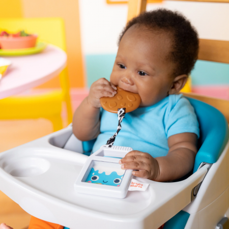 Bright Starts - Jucarie de dentitie 2 in 1 cu zornaitoare Cookies & Teethe [8]