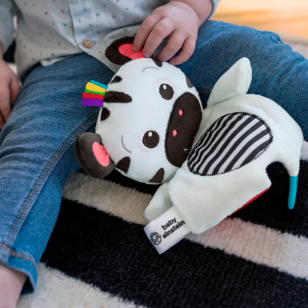 Bright Starts - Jucarie de dentitie din plus pentru bebelusi Zebra Zen [4]