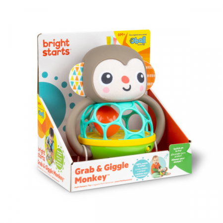 Bright Starts - Jucarie multi-senzoriala, "Grab & Giggle Monkey" [2]