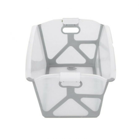 Cadita de baie cu pliere ultra-compacta, Jane, Oasis, Cu doua manere, 68 x 42 x 26 cm, Conform cu standardul european de siguranta EN 17072:2018, Pale [5]