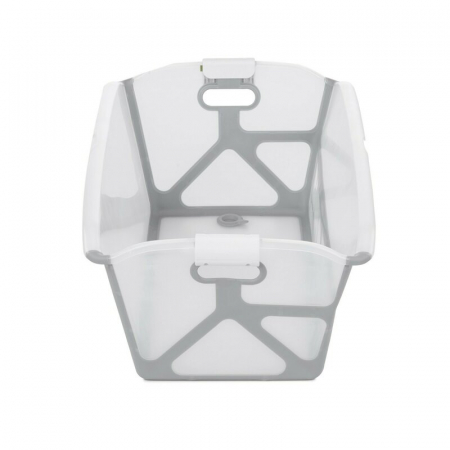 Cadita de baie cu pliere ultra-compacta, Jane, Oasis, Cu doua manere, 68 x 42 x 26 cm, Conform cu standardul european de siguranta EN 17072:2018, White [3]