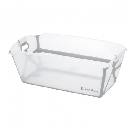 Cadita de baie cu pliere ultra-compacta, Jane, Oasis, Cu doua manere, 68 x 42 x 26 cm, Conform cu standardul european de siguranta EN 17072:2018, White [1]