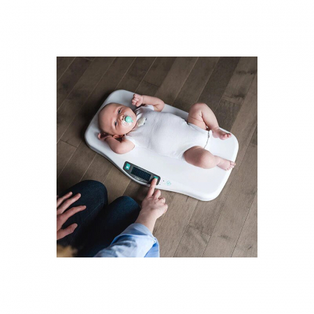 Cantar pentru bebelusi, BBluv, Kilo, Digital, Foarte precis, Unitati de masura kg, lb, oz, Pana la 20 kg, Cu functie de precizie cand se misca bebe, Ecran LCD, WHite [4]