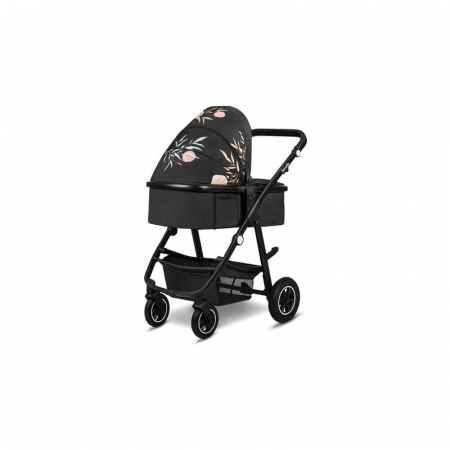 Carucior 2 in 1, Lionelo, Amber, Editie limitata Lovin\', Cadru aluminiu, Cu landou intarit si salteluta moale, Reversibil, Maner ajustabil, Huse pentru picioare, ploaie, Plasa de tantari, Geanta pari [16]