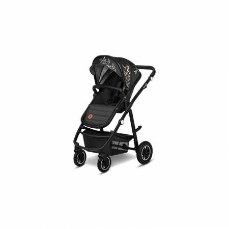 Carucior 2 in 1, Lionelo, Amber, Editie limitata Lovin\', Cadru aluminiu, Cu landou intarit si salteluta moale, Reversibil, Maner ajustabil, Huse pentru picioare, ploaie, Plasa de tantari, Geanta pari [7]