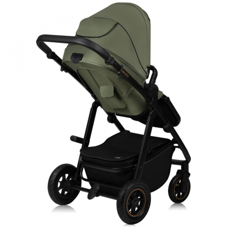 Carucior 2 in 1, Lionelo, Amber Plus, Cadru aluminiu, Cu landou intarit si salteluta moale, Reversibil, Maner ajustabil, Cu accesorii, Cu ventilatie panoramica 3D, Pana la 22 kg, EN1888-1, EN1888-2, E [9]