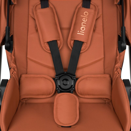 Carucior 2 in 1, Lionelo, Layla, Pana la 22 kg, Cadru aluminiu, Cu landou intarit si salteluta din spuma AirDots, Reversibil, Cu ventilatie 3D, Cu accesorii, EN1888-1, EN1888-2, EN1466, Maro [22]