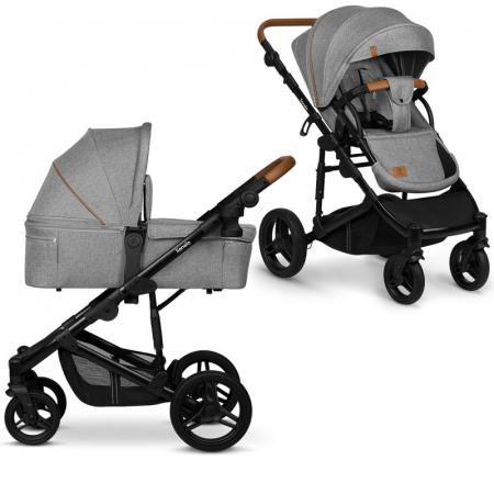 Pachete carucioare - Carucior 2 in 1, Lionelo, Mari Tour, Cu landou individual si salteluta moale, Reversibil, Maner ajustabil, Plasa de tantari, Husa de picioare, Geanta parinti, 22 kg, Conform cu standardele europene de