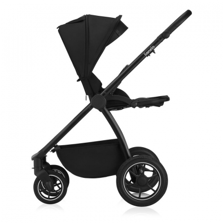 Carucior 2 in 1, Lionelo, Meril, Cu landou si scaun cu dimensiune XL, Reversibil, Cu sistem de ventilatie 3D, Cu accesorii, Pana la 22 kg, Conform cu EN1888-1 EN1888-2, EN1466, Negru [13]