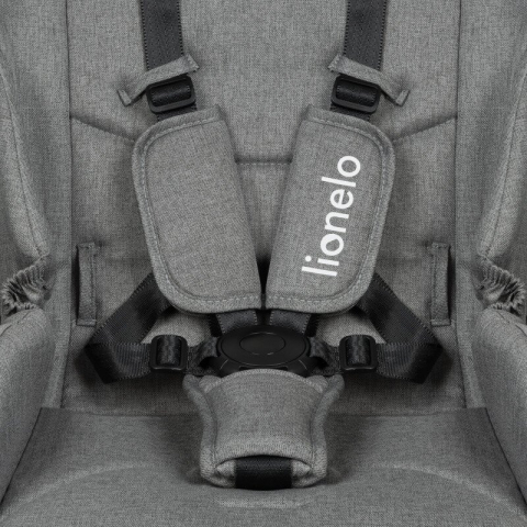 Carucior 2 in 1, Lionelo, Meril, Cu landou si scaun cu dimensiune XL, Reversibil, Cu sistem de ventilatie 3D, Cu accesorii, Pana la 22 kg, Conform cu EN1888-1 EN1888-2, EN1466, Gri [23]