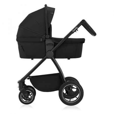 Carucior 2 in 1, Lionelo, Meril, Cu landou si scaun cu dimensiune XL, Reversibil, Cu sistem de ventilatie 3D, Cu accesorii, Pana la 22 kg, Conform cu EN1888-1 EN1888-2, EN1466, Negru [16]