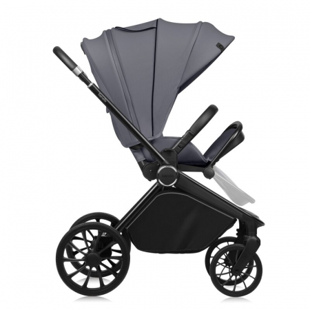 Carucior 2 in 1, Lionelo, Mika Plus, Cadru din aluminiu, Cu landou intarit si salteluta moale, Reversibil, Cu sistem de ventilatie 3D, Cu accesorii, Pana la 22 kg, Conform cu EN1888-1 EN1888-2, EN1466 [11]