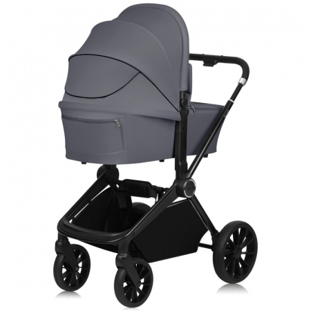 Carucior 2 in 1, Lionelo, Mika Plus, Cadru din aluminiu, Cu landou intarit si salteluta moale, Reversibil, Cu sistem de ventilatie 3D, Cu accesorii, Pana la 22 kg, Conform cu EN1888-1 EN1888-2, EN1466 [14]
