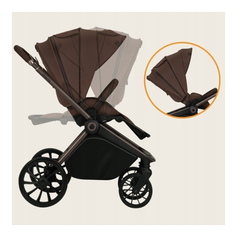 Carucior 2 in 1, Lionelo, Mika Plus, Cadru din aluminiu, Cu landou intarit si salteluta moale, Reversibil, Cu sistem de ventilatie 3D, Cu accesorii, Pana la 22 kg, Conform cu EN1888-1 EN1888-2, EN1466 [34]