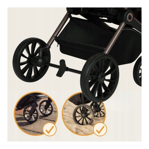 Carucior 2 in 1, Lionelo, Mika Plus, Cadru din aluminiu, Cu landou intarit si salteluta moale, Reversibil, Cu sistem de ventilatie 3D, Cu accesorii, Pana la 22 kg, Conform cu EN1888-1 EN1888-2, EN1466 [38]