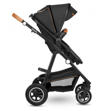 Carucior 3 in 1, Lionelo, Amber, Cadru aluminiu, Cu landou intarit si salteluta moale, Cu scoica auto testata ADAC, Reversibil, Cu accesorii, Geanta parinti, Pana la 22 kg, EN1888-1 EN1888-2 EN1466 EC [21]