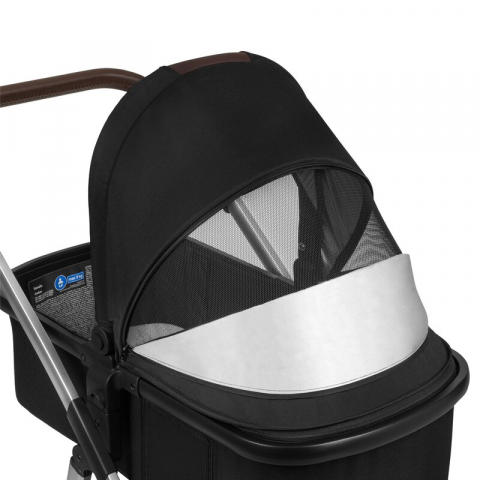 Carucior 3 in 1, Lionelo, Amber, Cadru aluminiu, Cu landou intarit si salteluta moale, Cu scoica auto testata ADAC, Reversibil, Cu accesorii, Geanta parinti, Pana la 22 kg, EN1888-1 EN1888-2 EN1466 EC [22]