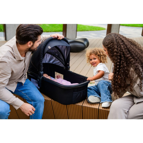 Carucior 3 in 1, Lionelo, Amber, Cadru aluminiu, Cu landou intarit si salteluta moale, Cu scoica auto testata ADAC, Reversibil, Cu accesorii, Geanta parinti, Pana la 22 kg, Bej [41]