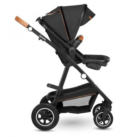 Carucior 3 in 1, Lionelo, Amber, Cadru aluminiu, Cu landou intarit si salteluta moale, Cu scoica auto testata ADAC, Reversibil, Cu accesorii, Geanta parinti, Pana la 22 kg, EN1888-1 EN1888-2 EN1466 EC [24]