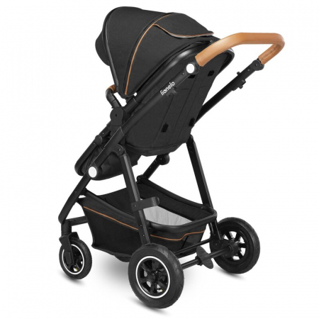 Carucior 3 in 1, Lionelo, Amber, Cadru aluminiu, Cu landou intarit si salteluta moale, Cu scoica auto testata ADAC, Reversibil, Cu accesorii, Geanta parinti, Pana la 22 kg, EN1888-1 EN1888-2 EN1466 EC [32]