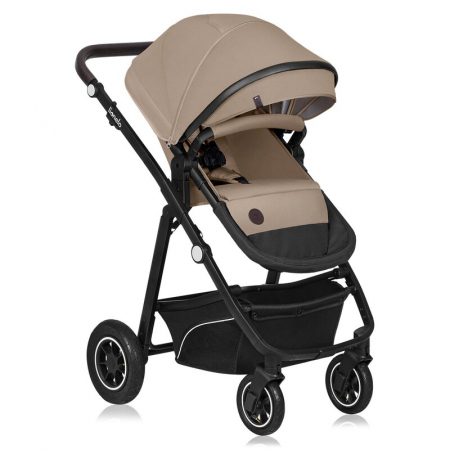 Carucior 3 in 1, Lionelo, Bianka, Transformabil, Cadru aluminiu, Cu landou si salteluta moale, Cu scoica auto testata ADAC, Cu multiple accesorii, Sustine 22 kg, 0 luni+, EN1466:2014+AC:2015, EN1888,  [4]