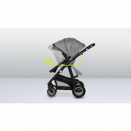 Carucior 3 in 1, Lionelo, Bianka, Transformabil, Cadru aluminiu, Cu landou si salteluta moale, Cu scoica auto testata ADAC, Cu multiple accesorii, Sustine 22 kg, 0 luni+, EN1466:2014+AC:2015, EN1888,  [36]