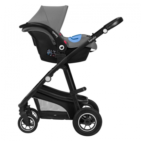 Carucior 3 in 1, Lionelo, Bianka, Transformabil, Cadru aluminiu, Cu landou si salteluta moale, Cu scoica auto testata ADAC, Cu multiple accesorii, Sustine 22 kg, 0 luni+, EN1466:2014+AC:2015, EN1888,  [12]