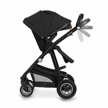 Carucior 3 in 1, Lionelo, Bianka, Transformabil, Cadru aluminiu, Cu landou si salteluta moale, Cu scoica auto testata ADAC, Cu multiple accesorii, Sustine 22 kg, 0 luni+, EN1466:2014+AC:2015, EN1888,  [14]